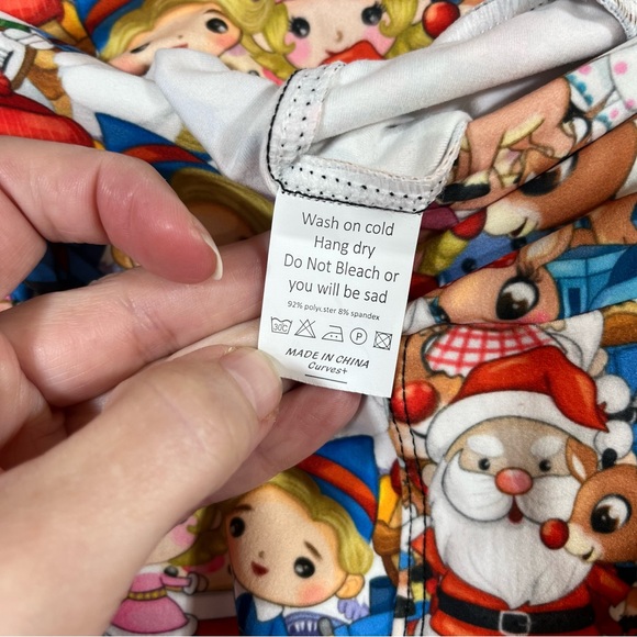 Love Tribe 2XL Christmas T-shirt with Curvy+ Christmas leggings - Picture 10 of 12